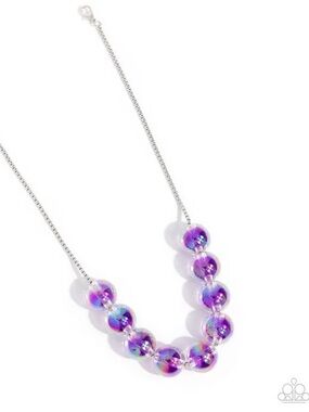 Iridescent Identity Purple Necklace